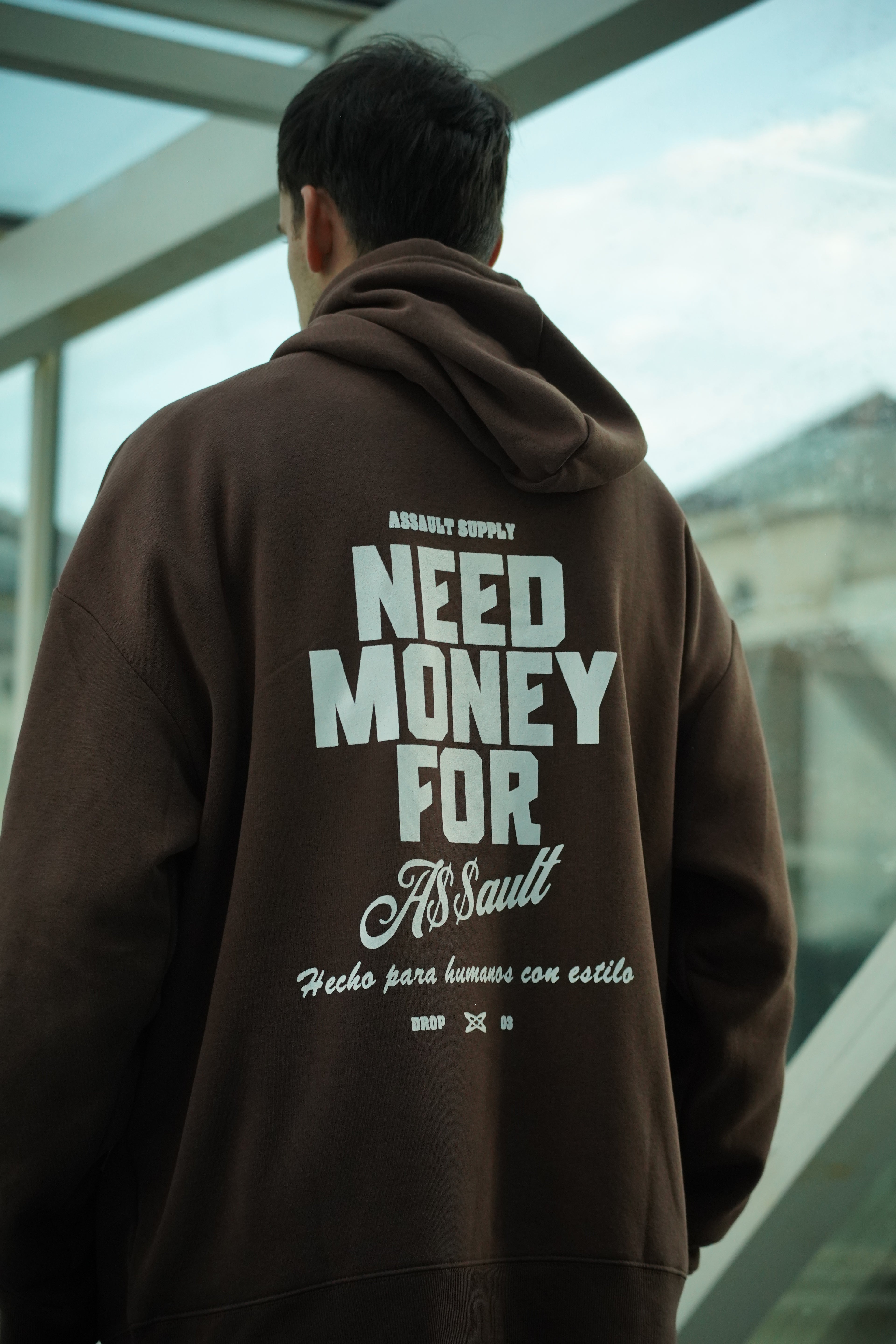 Hoodie "Need Money For ASSAULT"